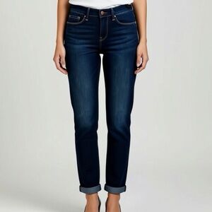 Levi's Signature Jeans Womens Size 4 Blue Modern Slim Cuffed Preppy Denim